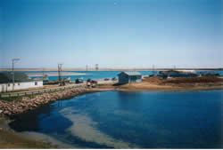 Waste water bassin aeration with blowers