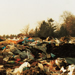 Landfil site gas recovery biogas