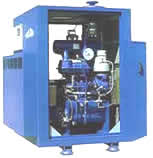 Delta screw compressor package
